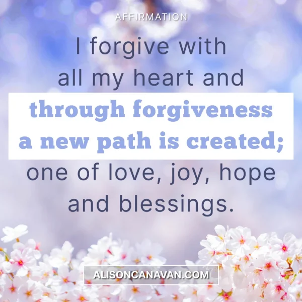 I forgive with all my heart